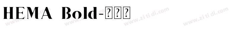 HEMA Bold字体转换